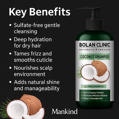 Mankind Coconut Shampoo benefits