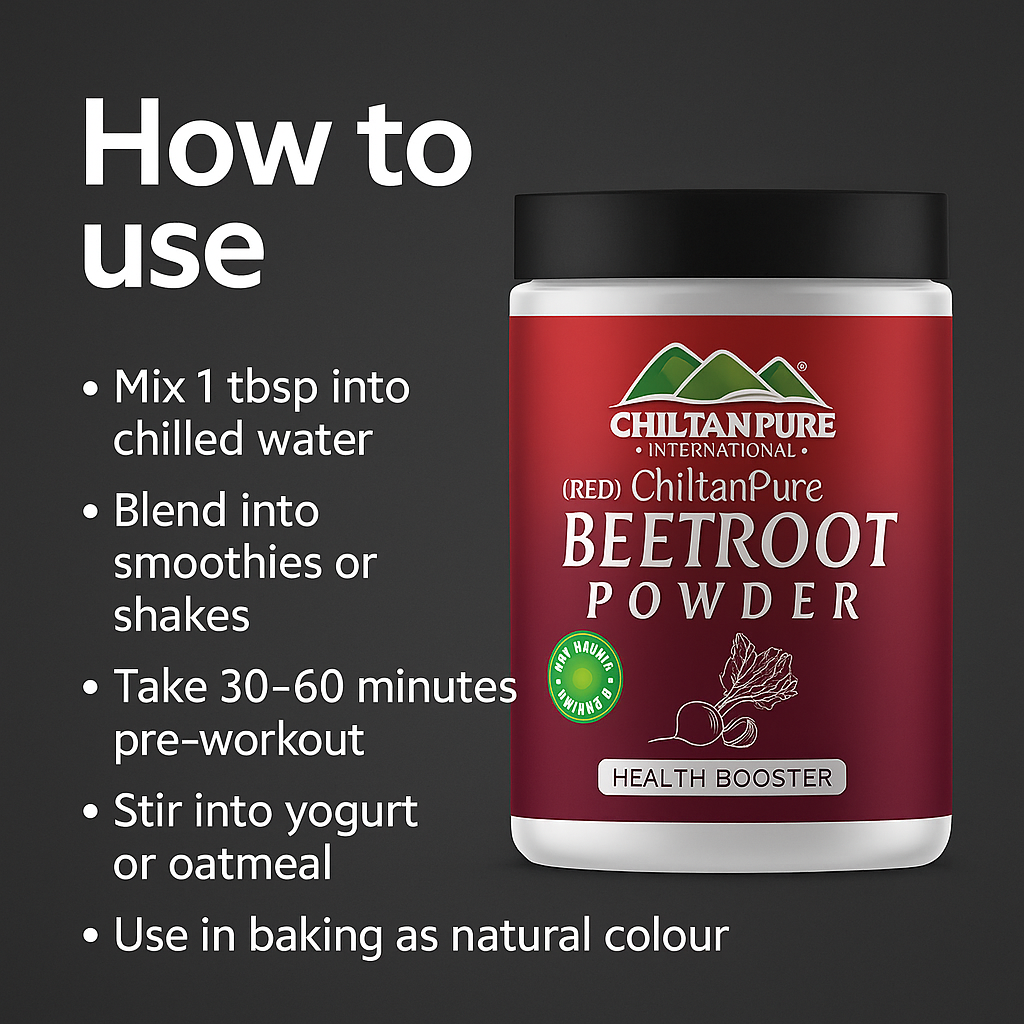 How to use Red Organic Beetroot Powder by Mankind