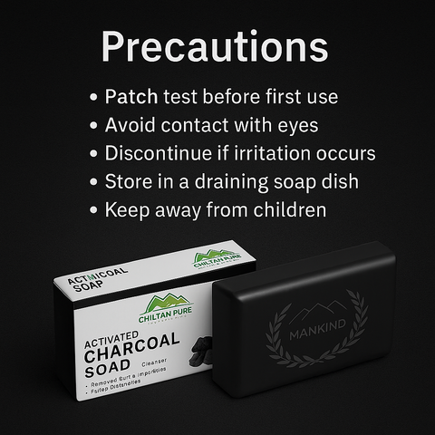 Mankind charcoal soap precautions
