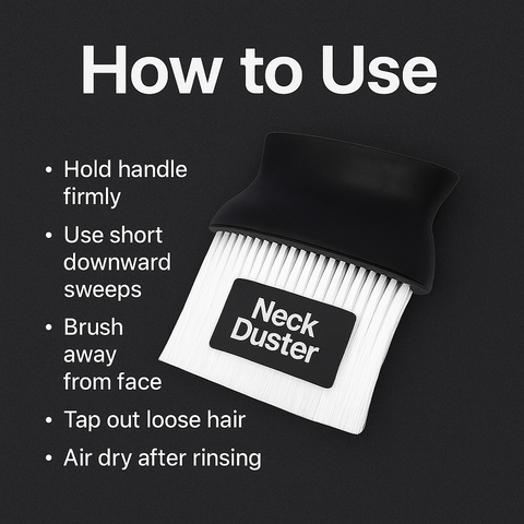 Mankind neck duster demonstrating gentle sweeping motion
