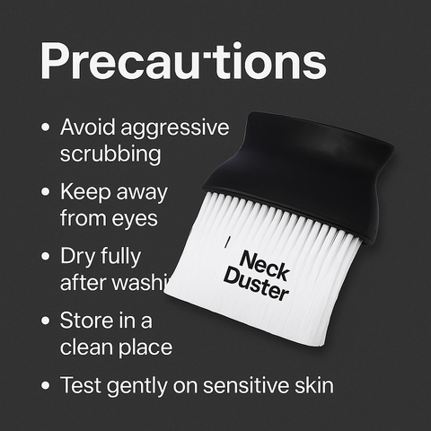Mankind neck duster with safety precautions