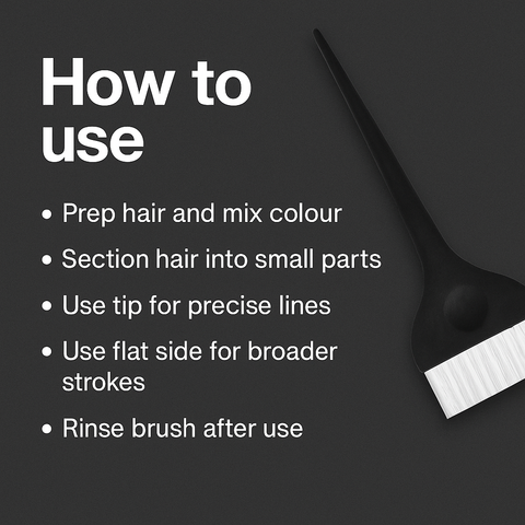 Mankind hair colouring brush demonstrating application