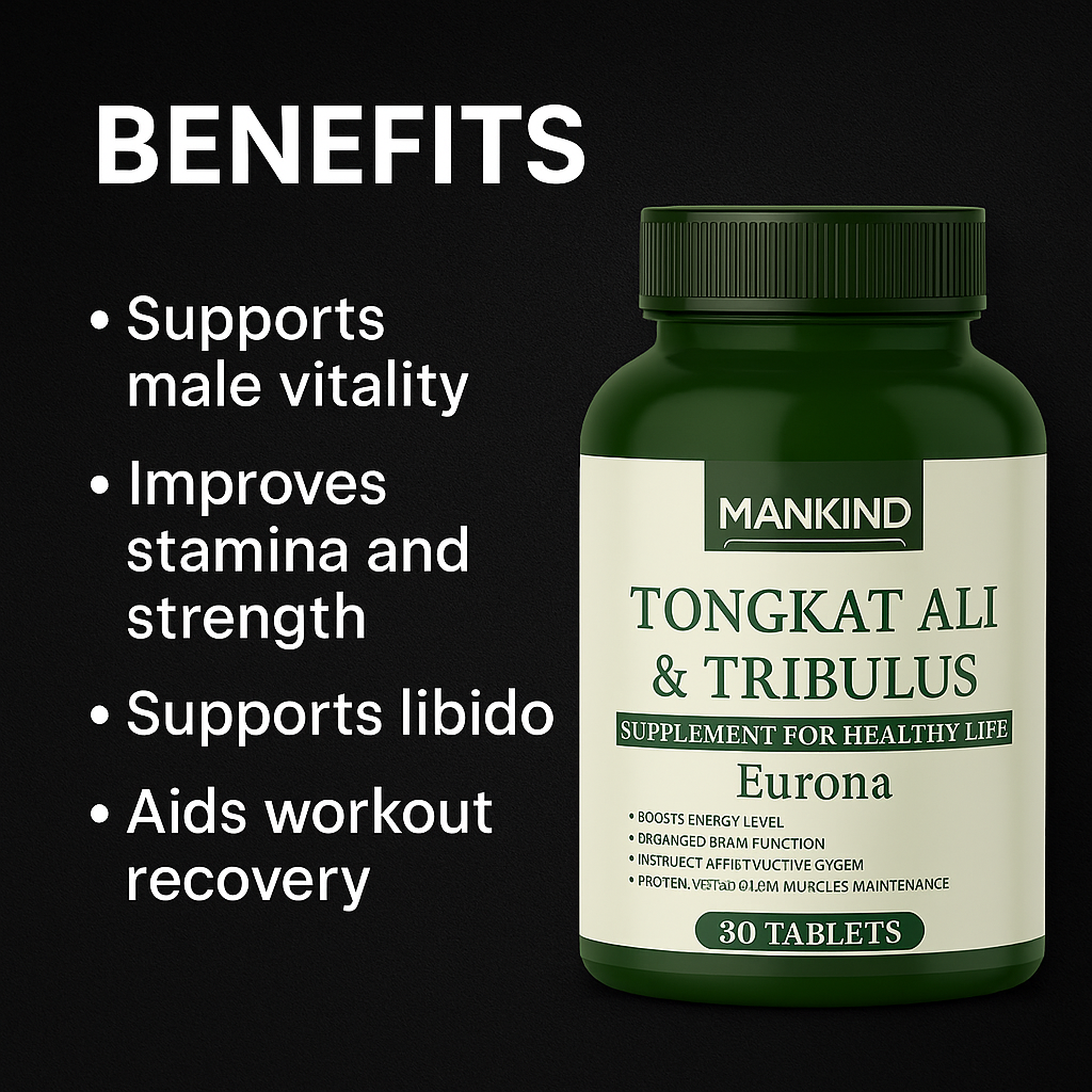 Mankind Tongkat Ali & Tribulus supplement benefits