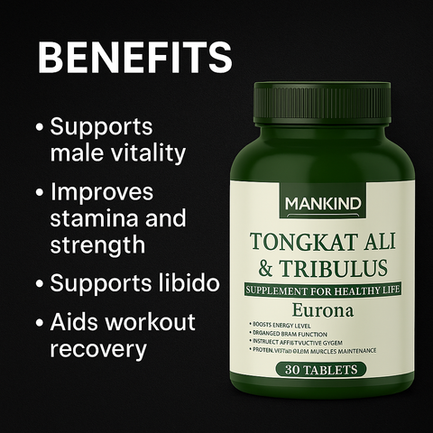Mankind Tongkat Ali & Tribulus supplement benefits