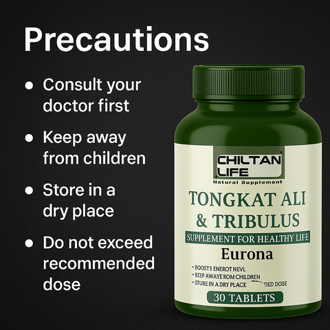 Mankind Tongkat Ali & Tribulus supplement precautions