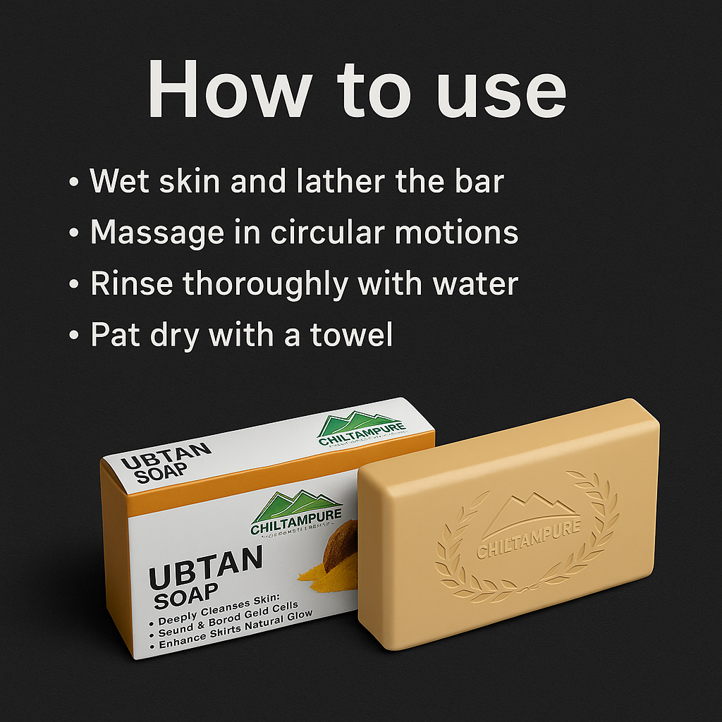 Mankind Ubtan Soap bar and usage steps