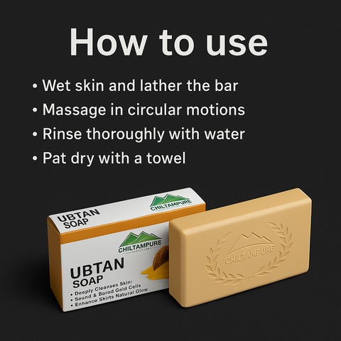 Mankind Ubtan Soap bar and usage steps