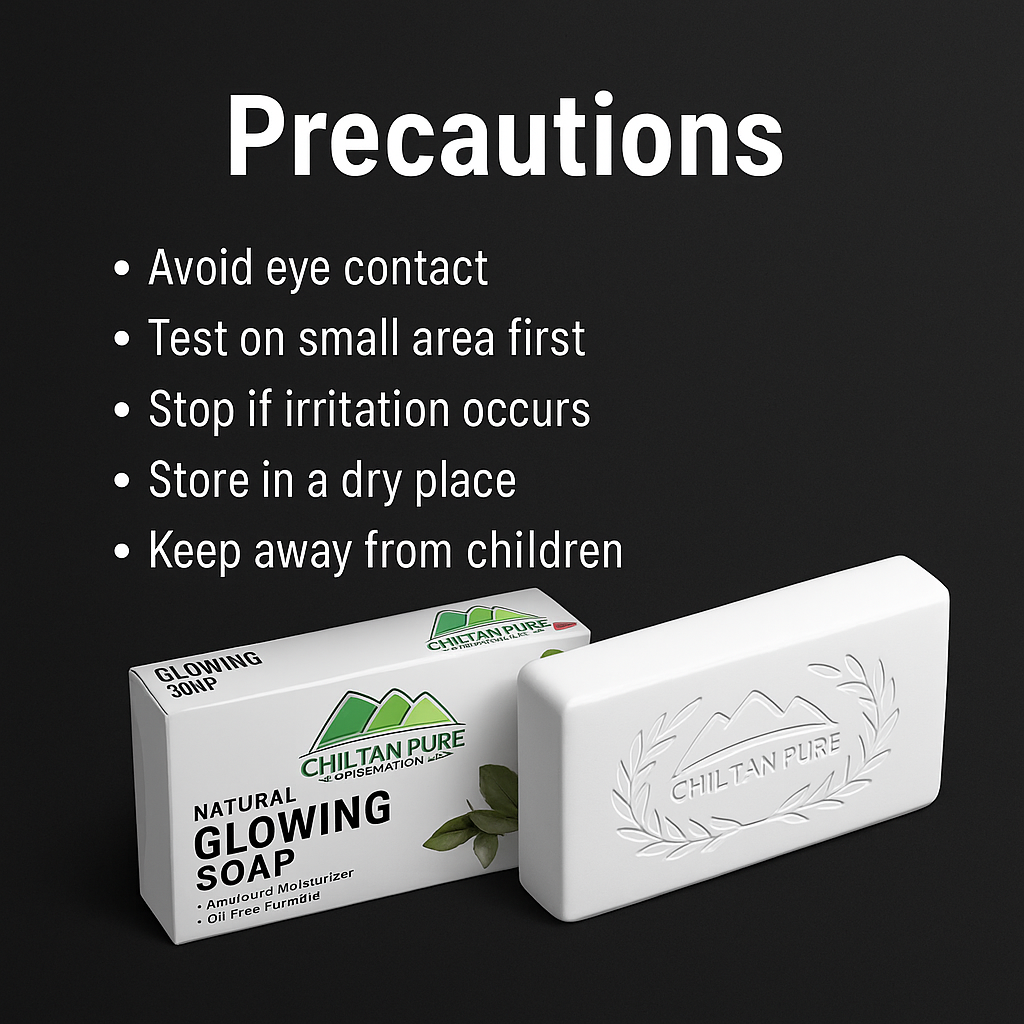 Mankind Glowing Natural Herbal Soap precautions