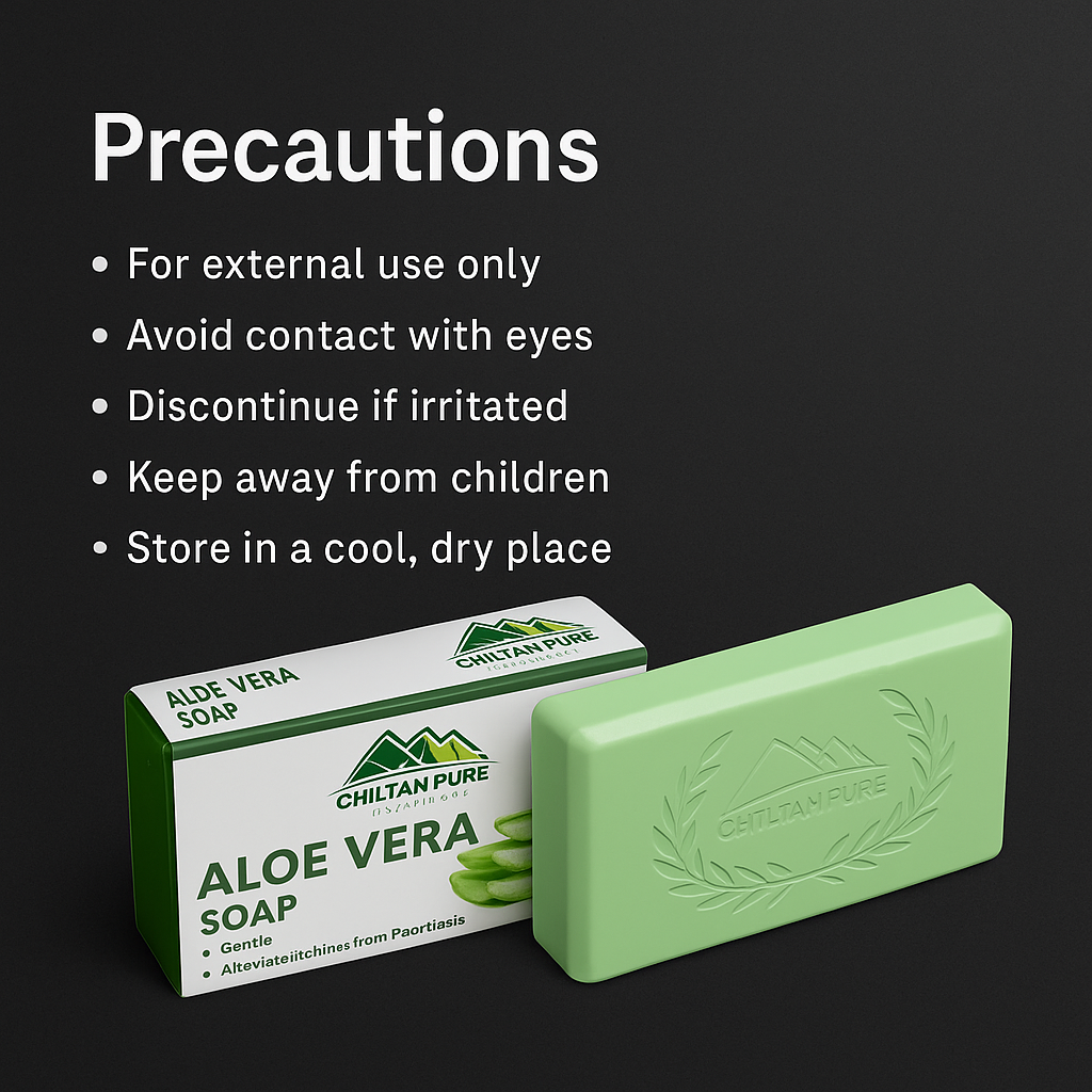 Mankind Aloe Vera soap precautions