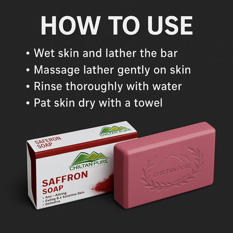 Mankind saffron soap bar with lather