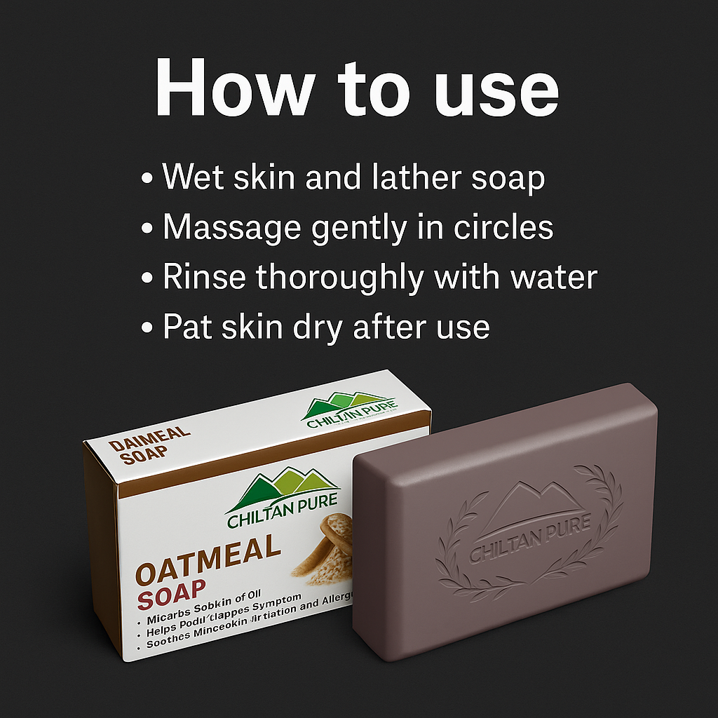 Mankind oatmeal soap bar with lather and instructions