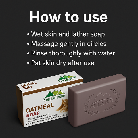 Mankind oatmeal soap bar with lather and instructions
