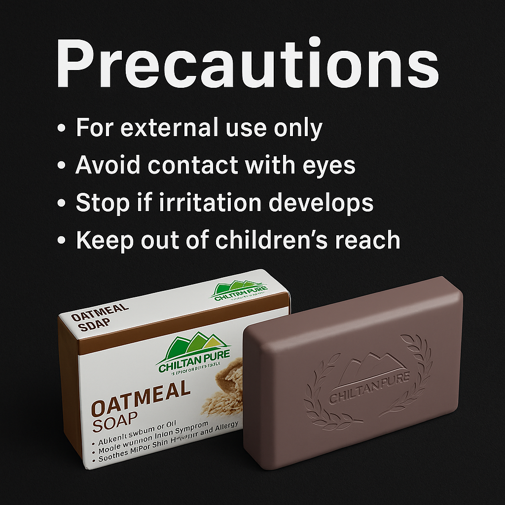 Mankind oatmeal soap precautions text