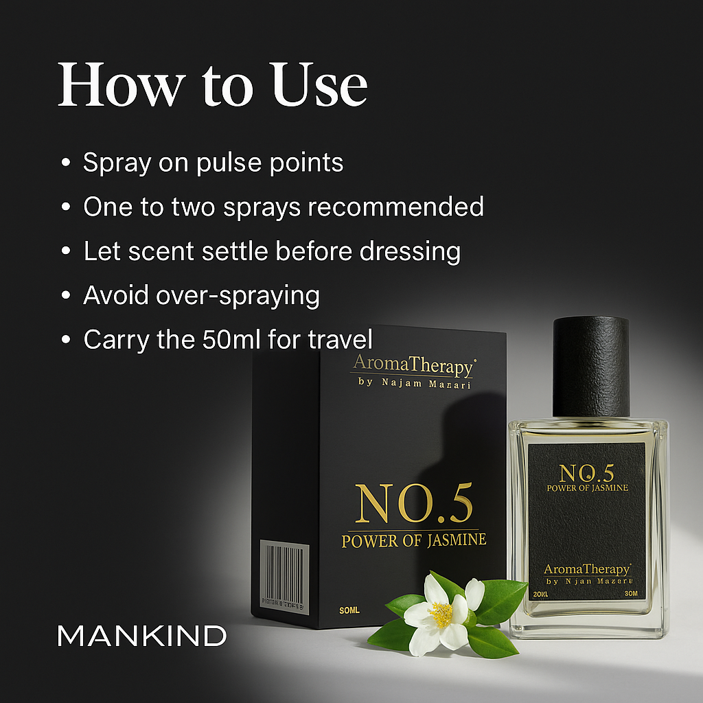 Mankind No.5 perfume usage steps