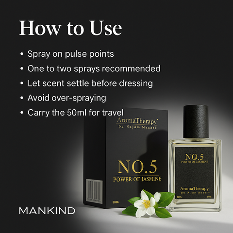 Mankind No.5 perfume usage steps