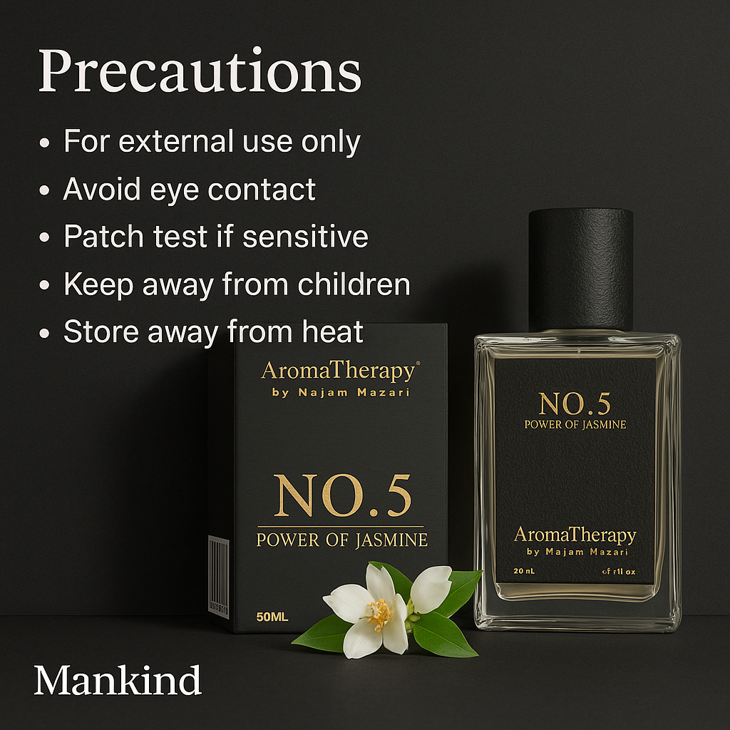 Mankind No.5 perfume safety precautions