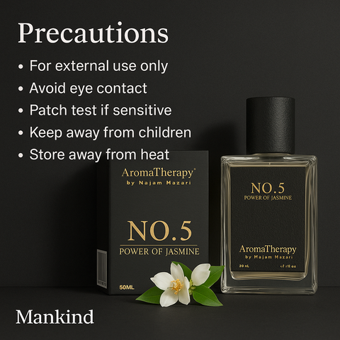 Mankind No.5 perfume safety precautions