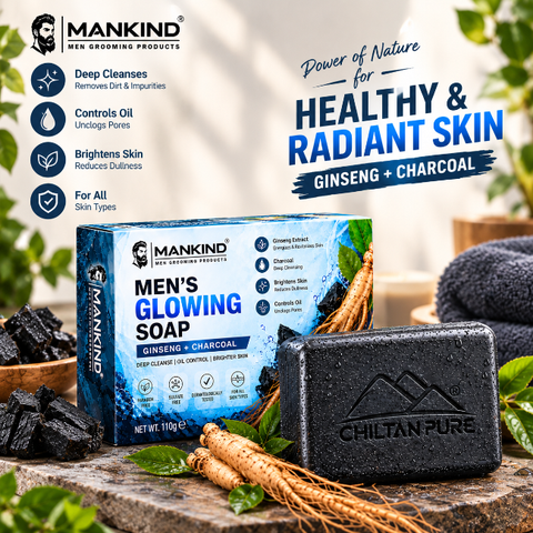 Men Glowing Soap – Deep Cleansing & Oil Control Bar - ChiltanPure