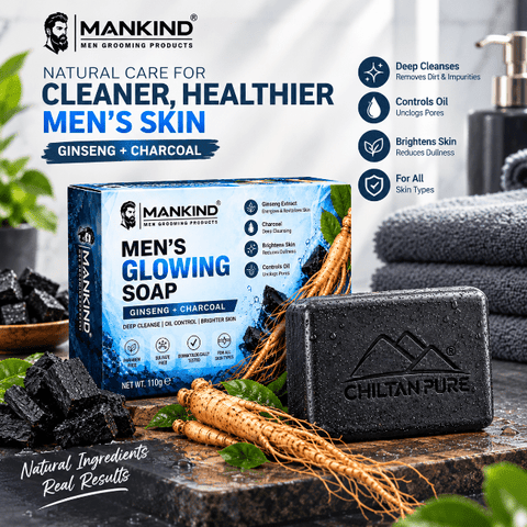 Men Glowing Soap – Deep Cleansing & Oil Control Bar - ChiltanPure