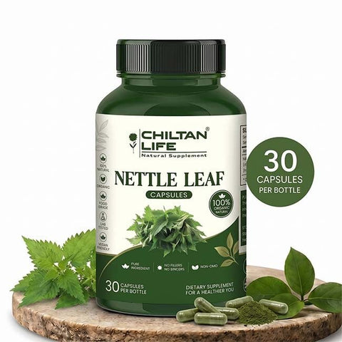 Mankind Nettle Leaf Capsules 500mg bottle with 30 tablets visible
