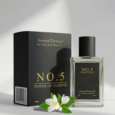 No. 5 Natural Jasmine Infused  Perfume  -  for a Luxurious Escape into Floral Serenity