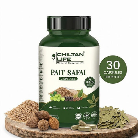 Pait Safai Capsule 100% Natural Pait Safai Tablets 30 Per Bottle 500mg - ChiltanPure