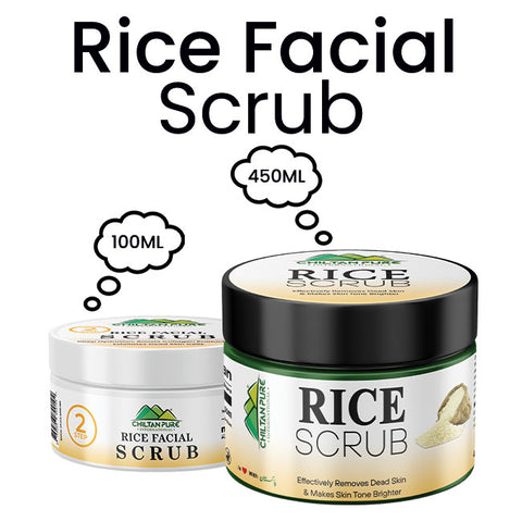 Rice Face & Body Scrub – Exfoliating Facial Scrub Formulated With Rice Microspheres, Absorbs Sebum & Makes Skin Clean, Smooth & Re-Energized