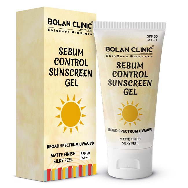 Sebum Control Sunscreen Gel SPF 50 - Gives an Oil Free Matte Look With UVB Protection, Making Your Skin Feel Silky & Smooth!