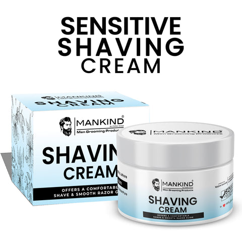 Sensitive Shaving Cream - Provides Smooth Razor Glide, Soften Facial Hair & Reduce Irritation Post Shaving.