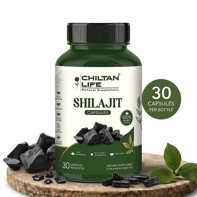 Mankind Shilajit Capsules 500mg bottle with 30 tablets