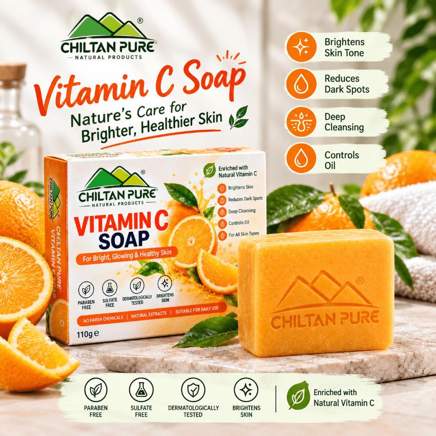 Vitamin C Soap - Gently Cleanses Daily Impurities - ChiltanPure