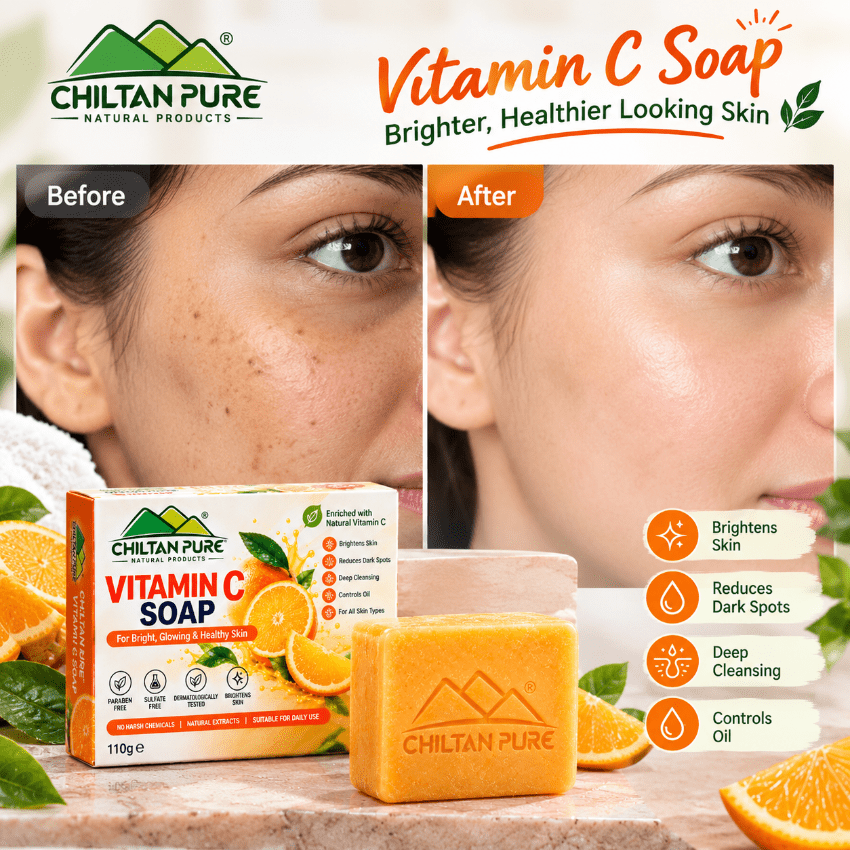 Vitamin C Soap - Gently Cleanses Daily Impurities - ChiltanPure