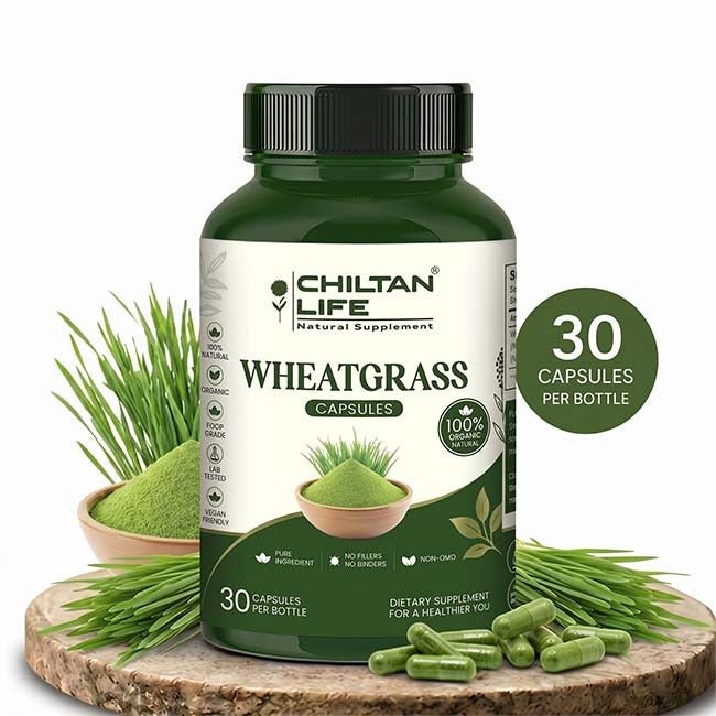 Mankind Wheatgrass Capsules 30-tablet bottle, 500mg per tablet