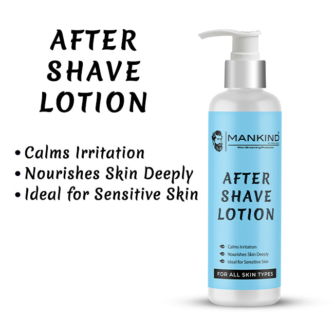 After Shave Lotion – Nourishes Skin Deeply, Ideal For Sensitive Skin, Calms Irritation & Razor Burns