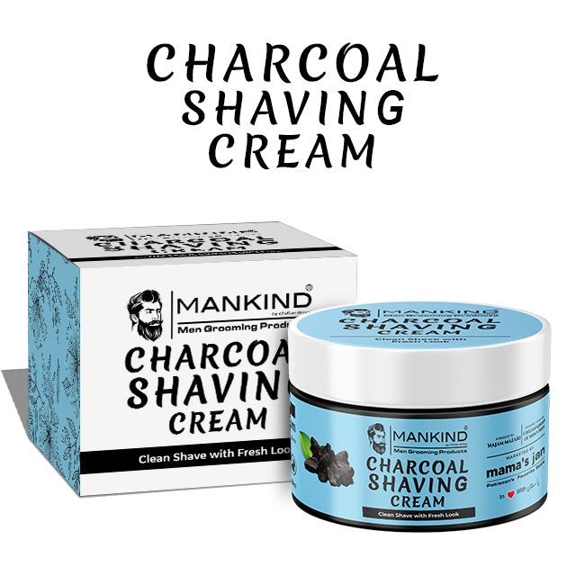 Charcoal Shaving Cream - Absorbs Impurities & Toxins & Gives Smooth Razor Glide