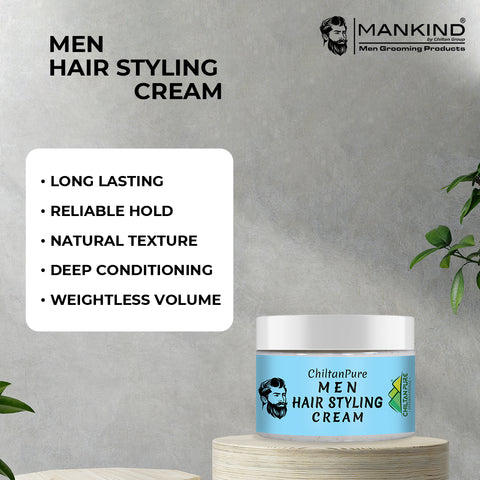 Men Hair Styling Cream – Provides Glossy Shine & Long-Lasting Hold