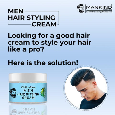 Men Hair Styling Cream – Provides Glossy Shine & Long-Lasting Hold