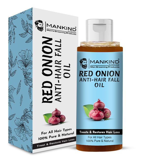 Red Onion Anti Hair Fall Oil - Reduces Hair Fall, Accelerates Hair Regrowth, Treats & Restore Hair Loss